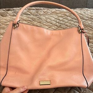 Kate Spade Pink Shoulder Bag with Textured Leather